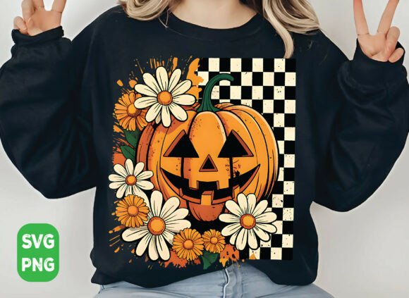 Floral Fall Pumpkin
