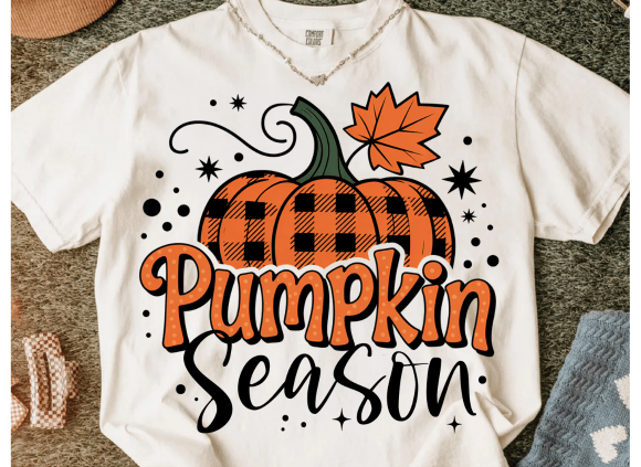 Buffalo Plaid Pumpkin Vibes Tee