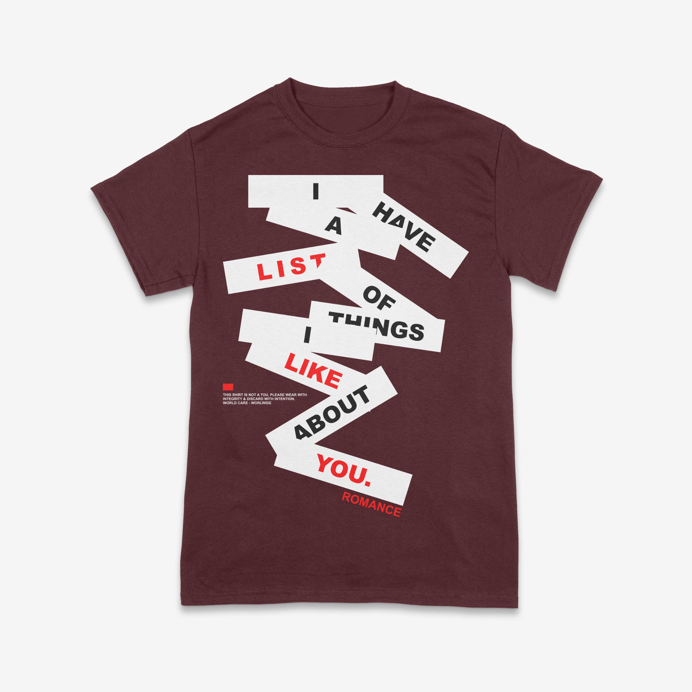 I Have a List of Things I Like About You